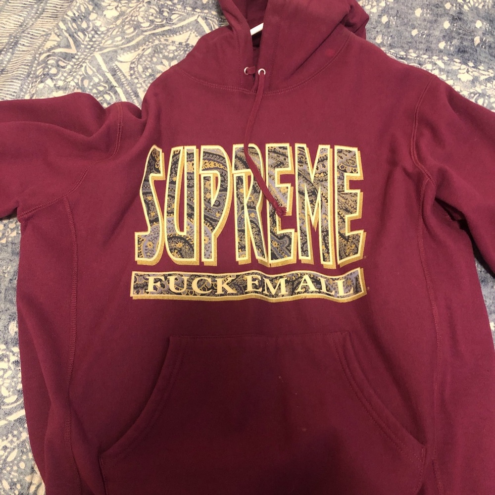 Supreme fvck em’ all hoodie
